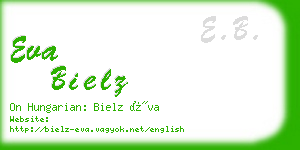 eva bielz business card